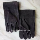 Black Leather Hand Working Gloves