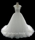 Aoliweiya Aolanes Ivory Srping Full Length Wedding Dress010420