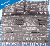 5 Piece Life Motto Polyester Comforter Set