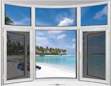 Italy 120 Series Heat Insulation Casement Window with Mosquito Net