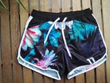 Placement Printed Boardshorts Men's Big Flower Surf Shorts