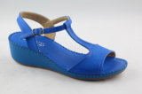 Popular Open Toe Lady Sandals with T-Strap Design