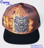 3D Logo Strapback Hat Full Printing Crown