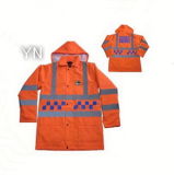 Reflective Safety Coat with High Visibility Reflective Tape