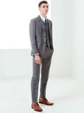 Wholesale 100% Wool Grey Men Suit