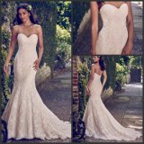 Strapless Bridal Gowns Lace Mermaid Simple Wedding Dresses Z2041