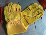 10.5'' Short Fireproof Cheap Golden Cow Leather Welding Work Glove