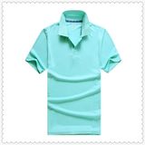 Comfortable Bulk Sales Blue Quick Dry Sport Wear 100% Cotton Polo T Shirts