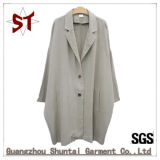 Custom Suits Collar Leisure Windbreaker Coat with Button