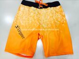 Oeko-Tex Flat Waist Polyester Patterned Men Board Short Swimwear