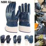 Nmsafety Heavy Duty Blue Nitrile Oil Filed Work Safety Glove