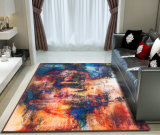 Polyester Printed Carpet with Sponge Sandwich Nonwoven Plastic Dropping Backing