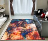 Polyester Printed Carpet with Sponge Sandwich Nonwoven Plastic Dropping Backing