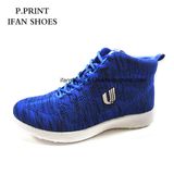 2018 Fashion China Flyknit Running Shoes Hotselling Good Quality Breathable Design