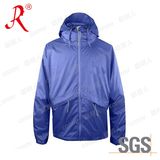 Waterproof Sport Rain Jacket Wear with Nylon Fabric (QF-765)