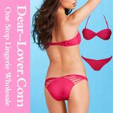 Strappy Twist Padded Strapless Rosy Bikini