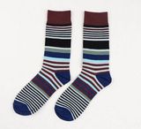 Custom Fashion Strip Cotton Knee High Unisex Sock