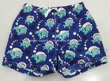 Oeko-Tex Full Elastic Waist Polyester Patterned Children Board Short Swimwear