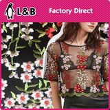 Polyester Textile Small Flower Lace Fabric