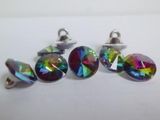 2018 Rainbow Rivoli Bicone Crystal Glass Button for Garments