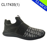 Fashion Men Sneaker Sports Shoes with Flyknit Mesh and Cushion Sole