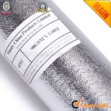 Metalic Film Silver Laminated Fabric Tablecloth