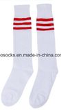 2017 Striped Classic Design Sport Over Knee Pure Cotton Soccer Socks