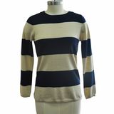 Wholesale Simple Striped Knitted Sweater for Ladies