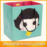 Customized Lovely Girl Printed Small Paper Bags (BLF-PB123)