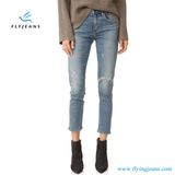 Women and Ladies Fashion Straight Ankle Pants Denim Jeans by Manufacturer