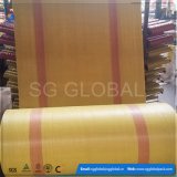 60GSM Yellow Polypropylene Woven Tubular Fabric