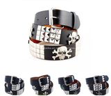 Lady's Fashion Jeans Belt with Skull/Leaf/Bauty/Scorption Metal Stud