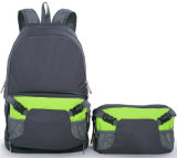 Folding Water-Proof Double Shoulder Traveling Sport Backpack Bag, Waist Bag