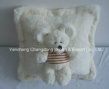 Plush Square Sofa Cushion with Mouse Animal