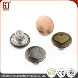 Press Round Simple Embossed Metal Shirt Button