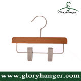 Hot Sale Wooden Kids Bottom Hanger with Clips for Pants (GLWH201)