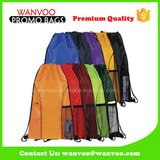 Promotional 210d Polyester Sport Drawstring Backpack for Children