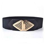 Popular Ladies Garment Accessories Wide Elastic PU Belts