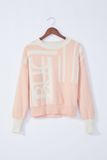 Women Fashion Sweater with Letter Logo Warm for Winter