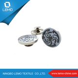 Wholesale Custom Logo Embossed Jeans Button for Lady Shirt