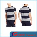 Fashion Strip Cotton Crew Neck Casual T- Shirts (JS9013m)