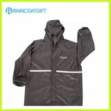 Waterproof Men's Rain Jacket with Reflective Tape
