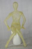 Transparent Sitting Female Mannequin