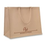 Jute Laminated Shopping Bag with Cotton Paddle