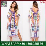 OEM Custom White Women One Piece Casual Dress for Summer