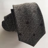 New Design Men's Fashionable Woven Silk Tie with Self Body Fabric Tipping (L053)