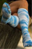 Cloud Patten Freash Design Dress Toe Sock Tabi Sock