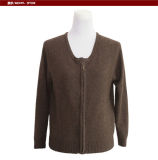 Gn1616 Yak Merino Wool Long Sleeve U Nack Cardigan Ladis' Spring and Autumn Sweater