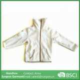 White Warm Coral Fleece Jacket for Kids