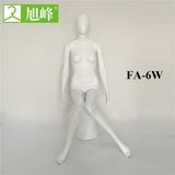 Glossy White Sittng Female Mannequins